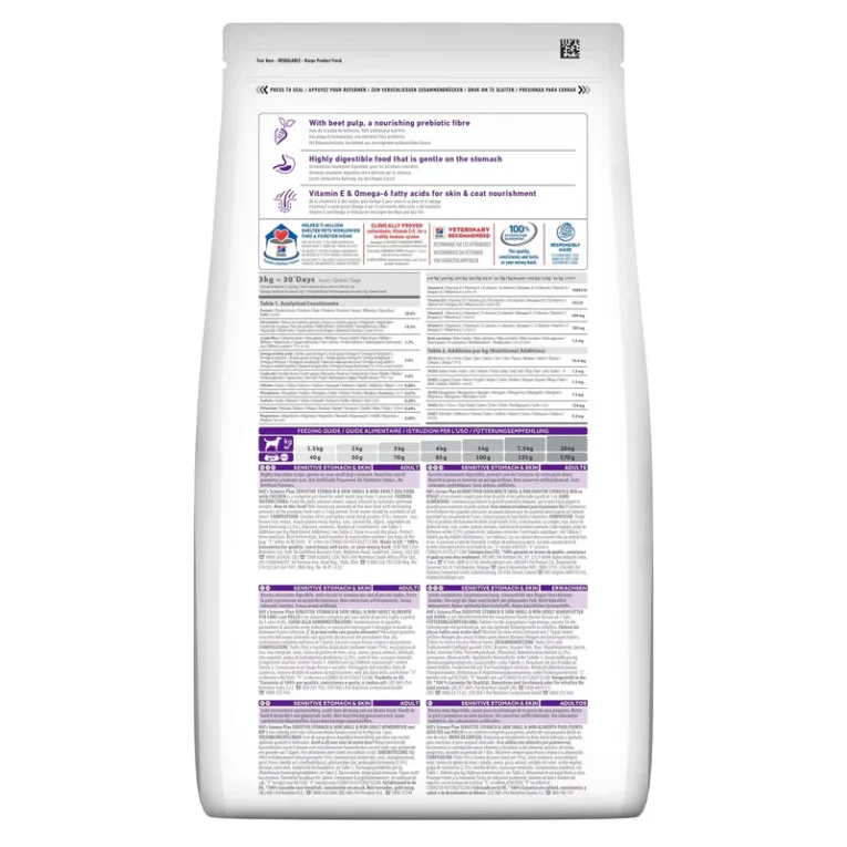 ANIMALHOUSE-HILL'S Science Plan Small And Mini Adult Sensitive Stomach And Skin Poulet2