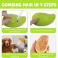 ANIMAL HOUSE-Brosse à Vapeur Mango 3 en 1 pour Chien et Chat éliminer les poils morts-2